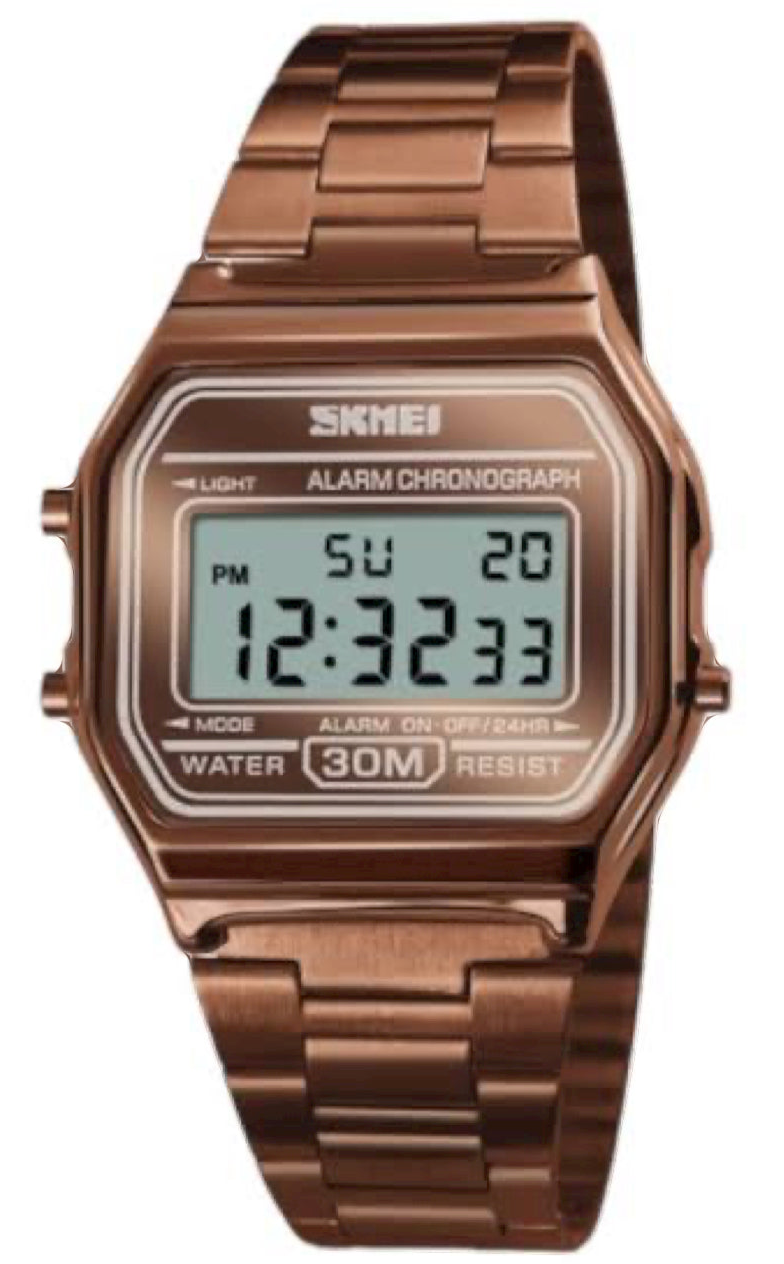 SKMEI Vintage Gold Digital