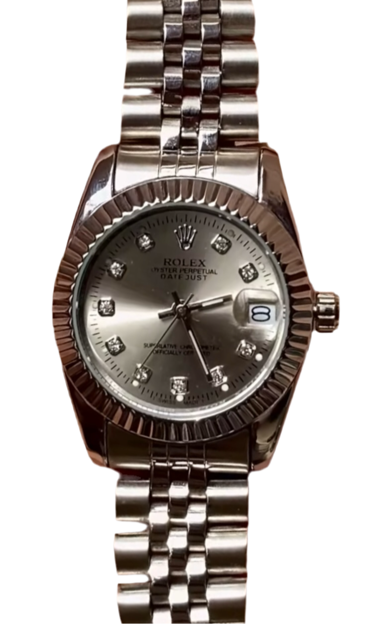 ROLEX Women Silver Band